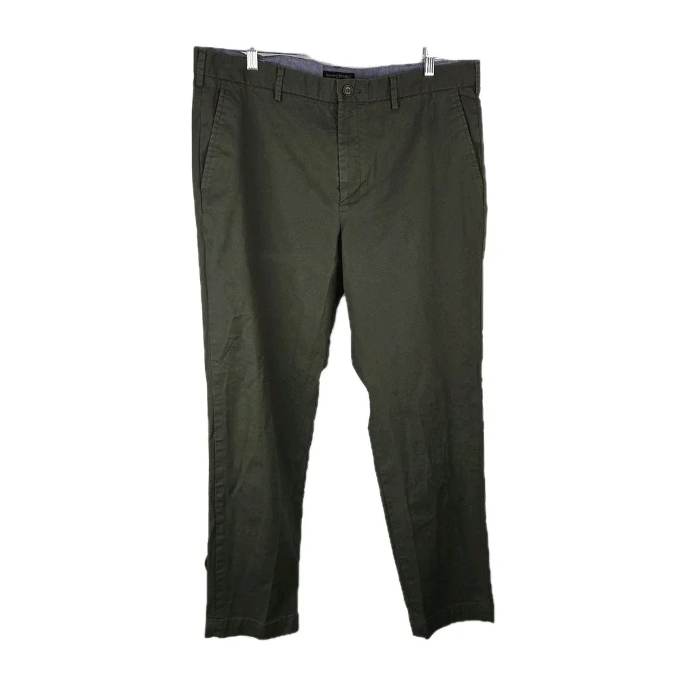 Banana Republic Mens Olive Green Straight Mason Chino Pants Size 38X32 cotton